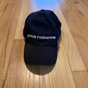 Paco Rabanne Black Logo Spellout Hat